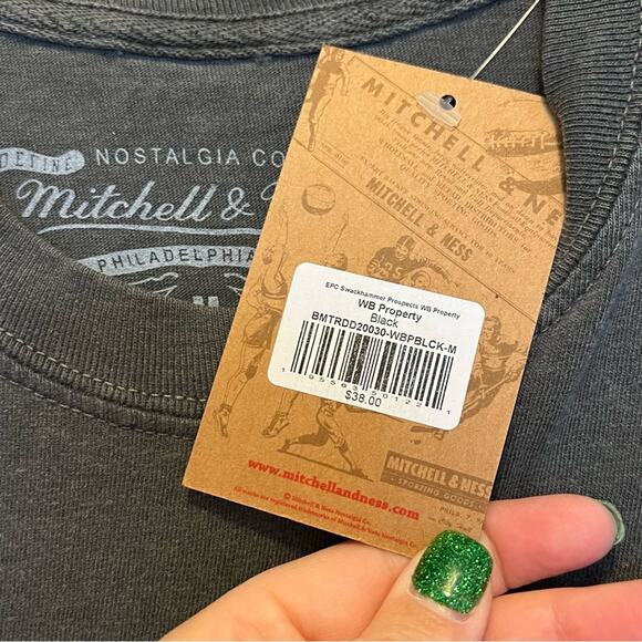 NWT Mitchell & Ness x Space‎ Jam Swackhammer Prospects Wash Grey T-Shirt Medium - Picture 9 of 9